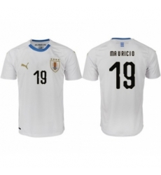 Uruguay #19 Ma V Ricio Home Soccer Country Jersey Uruguay #19 Ma V Ricio Home Soccer Country Jersey
