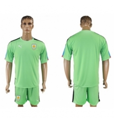 Uruguay Blank Green Goalkeeper Soccer Country Jersey Uruguay Blank Green Goalkeeper Soccer Country Jersey