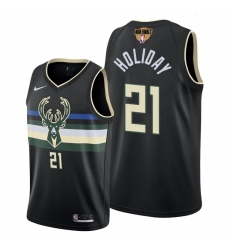 bucks jrue holiday statement edition black 2021 nba finals jersey bucks jrue holiday statement edition black 2021 nba finals jersey
