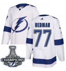 Men Adidas Tampa Bay Lightning 77 Victor Hedman Premier White Home NHL Stitched 2021 Stanley Cup Champions Patch Jersey Men Adidas Tampa Bay Lightning 77 Victor Hedman Premier White Home NHL Stitched 2021 Stanley Cup Champions Patch Jersey
