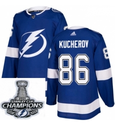 Men Adidas Tampa Bay Lightning 86 Nikita Kucherov Premier Royal Blue Home NHL Stitched 2021 Stanley Cup Champions Patch Jersey Men Adidas Tampa Bay Lightning 86 Nikita Kucherov Premier Royal Blue Home NHL Stitched 2021 Stanley Cup Champions Patch Jersey