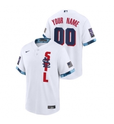 Men St. Louis Cardinals Custom #00 White 2021 MLB All-Star Game Jersey Men St. Louis Cardinals Custom #00 White 2021 MLB All-Star Game Jersey