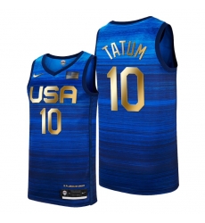 USA Dream Team 10 Jayson Tatum 2021 Tokyo Olymipcs Nike Basketball Jersey Blue USA Dream Team 10 Jayson Tatum 2021 Tokyo Olymipcs Nike Basketball Jersey Blue
