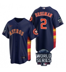 Men Houston Astros 2 Alex Bregman 2021 Navy World Series Cool Base Stitched Baseball Jersey Men Houston Astros 2 Alex Bregman 2021 Navy World Series Cool Base Stitched Baseball Jersey