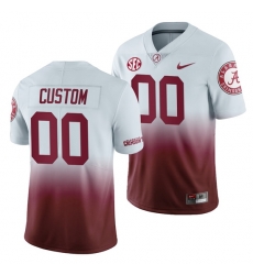 Alabama Crimson Tide Custom Men's Gradient 2019 Color Crash Jersey Alabama Crimson Tide Custom Men's Gradient 2019 Color Crash Jersey