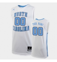 North Carolina Tar Heels Custom White Replica College Basketball Jersey North Carolina Tar Heels Custom White Replica College Basketball Jersey