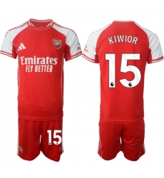 Men Arsenal 2026 Soccer Jerseys Red #15 KIWIOR Men Arsenal 2026 Soccer Jerseys Red #15 KIWIOR