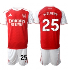 Men Arsenal 2026 Soccer Jerseys Red White #25 MELENEY Men Arsenal 2026 Soccer Jerseys Red White #25 MELENEY