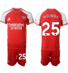 Men Arsenal FC 25 Mohamed Elneny Red 2025 Home Soccer Jersey Suit Men Arsenal FC 25 Mohamed Elneny Red 2025 Home Soccer Jersey Suit