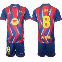 Men FC Barcelona 2026 Soccer Jerseys RedBlue #8 PEDRO
