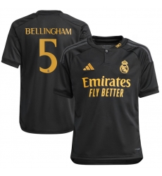 Jude Bellingham Real Madrid #5 Soccer Jersey Black Jude Bellingham Real Madrid #5 Soccer Jersey Black