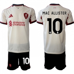 Men Liverpool 2026 Soccer Jerseys Beige #10 MAC ALLISTER