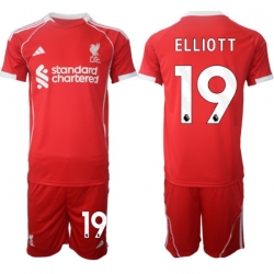 Men Liverpool 2026 Soccer Jerseys Red #19 ELLIOTT