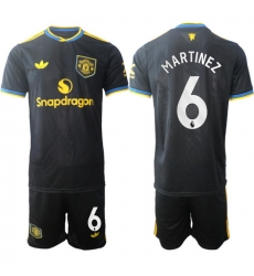 Men Manchester United 2026 Soccer Jerseys Black #6 MARTINEZ Men Manchester United 2026 Soccer Jerseys Black #6 MARTINEZ