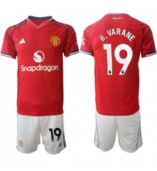 Men Manchester United 2026 Soccer Jerseys Red #19 R.VARANE