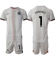 Men Chelsea 2026 Soccer Jerseys White #1 SANCHEZ Men Chelsea 2026 Soccer Jerseys White #1 SANCHEZ
