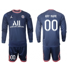 Men Paris Saint Germain Long Sleeve Soccer Jerseys 543 Customized Men Paris Saint Germain Long Sleeve Soccer Jerseys 543 Customized