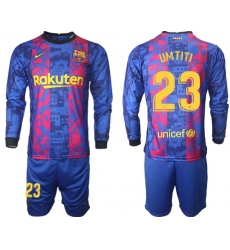 Men Barcelona Long Sleeve Soccer Jerseys 501 Men Barcelona Long Sleeve Soccer Jerseys 501