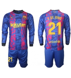 Men Barcelona Long Sleeve Soccer Jerseys 503 Men Barcelona Long Sleeve Soccer Jerseys 503