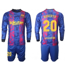 Men Barcelona Long Sleeve Soccer Jerseys 504 Men Barcelona Long Sleeve Soccer Jerseys 504