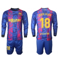 Men Barcelona Long Sleeve Soccer Jerseys 506 Men Barcelona Long Sleeve Soccer Jerseys 506
