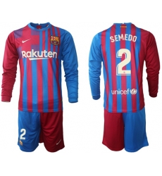 Men Barcelona Long Sleeve Soccer Jerseys 585 Men Barcelona Long Sleeve Soccer Jerseys 585
