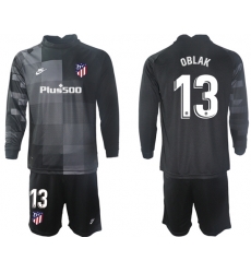 Men Atletico de Madrid Long Sleeve Soccer Jerseys 502 Men Atletico de Madrid Long Sleeve Soccer Jerseys 502