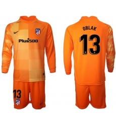 Men Atletico de Madrid Long Sleeve Soccer Jerseys 504 Men Atletico de Madrid Long Sleeve Soccer Jerseys 504