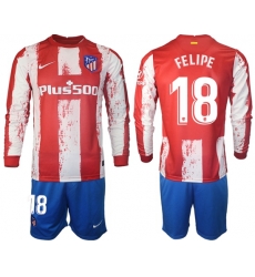 Men Atletico de Madrid Long Sleeve Soccer Jerseys 510 Men Atletico de Madrid Long Sleeve Soccer Jerseys 510