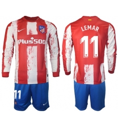 Men Atletico de Madrid Long Sleeve Soccer Jerseys 516 Men Atletico de Madrid Long Sleeve Soccer Jerseys 516