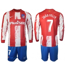 Men Atletico de Madrid Long Sleeve Soccer Jerseys 521 Men Atletico de Madrid Long Sleeve Soccer Jerseys 521