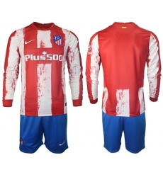Men Atletico de Madrid Long Sleeve Soccer Jerseys 524 Men Atletico de Madrid Long Sleeve Soccer Jerseys 524