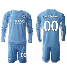 Men Manchester City Long Sleeve Soccer Jerseys 500 Customized Men Manchester City Long Sleeve Soccer Jerseys 500 Customized
