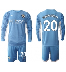 Men Manchester City Long Sleeve Soccer Jerseys 505 Men Manchester City Long Sleeve Soccer Jerseys 505