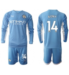 Men Manchester City Long Sleeve Soccer Jerseys 509 Men Manchester City Long Sleeve Soccer Jerseys 509