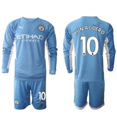 Men Manchester City Long Sleeve Soccer Jerseys 510 Men Manchester City Long Sleeve Soccer Jerseys 510