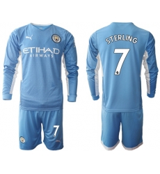 Men Manchester City Long Sleeve Soccer Jerseys 514 Men Manchester City Long Sleeve Soccer Jerseys 514