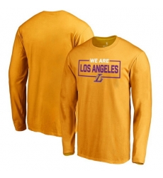 Los Angeles Lakers Men Long T Shirt 009 Los Angeles Lakers Men Long T Shirt 009