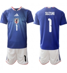 Japan 2026 FIFA World Cup Soccer Jersey Blue #1 SUZUKI Japan 2026 FIFA World Cup Soccer Jersey Blue #1 SUZUKI