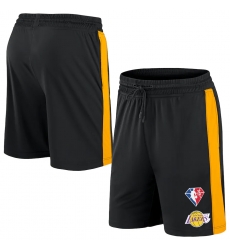 Men Los Angeles Lakers Black Shorts Men Los Angeles Lakers Black Shorts