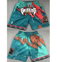 Men Memphis Grizzlies Aqua Shorts 28Run Small 29 Men Memphis Grizzlies Aqua Shorts 28Run Small 29