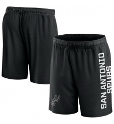 Men San Antonio Spurs Black Post Up Mesh Shorts Men San Antonio Spurs Black Post Up Mesh Shorts