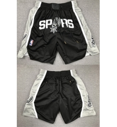 Men San Antonio Spurs Black Shorts Men San Antonio Spurs Black Shorts