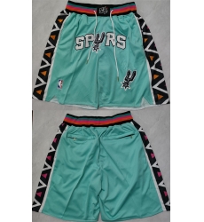 Men San Antonio Spurs Teal City Edition Shorts 28Run Small 29 Men San Antonio Spurs Teal City Edition Shorts 28Run Small 29