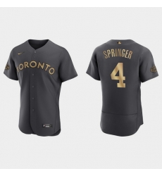 Men George Springer Toronto Blue Jays 2022 Mlb All Star Game Authentic Charcoal Jersey Men George Springer Toronto Blue Jays 2022 Mlb All Star Game Authentic Charcoal Jersey