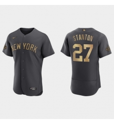 Men Giancarlo Stanton New York Yankees 2022 Mlb All Star Game Authentic Charcoal Jersey Men Giancarlo Stanton New York Yankees 2022 Mlb All Star Game Authentic Charcoal Jersey