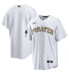 Men Pittsburgh Pirates Blank 2022 All Star White Cool Base Stitched Baseball Jersey Men Pittsburgh Pirates Blank 2022 All Star White Cool Base Stitched Baseball Jersey