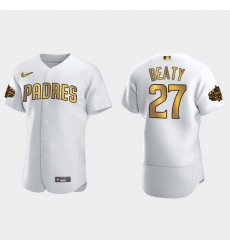 Men San Diego Padres Matt Beaty 2022 Mlb All Star Game White Gold Men Jersey Men San Diego Padres Matt Beaty 2022 Mlb All Star Game White Gold Men Jersey