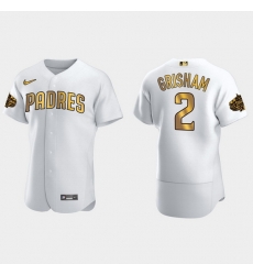 Men San Diego Padres Trent Grisham 2022 Mlb All Star Game White Gold Men Jersey Men San Diego Padres Trent Grisham 2022 Mlb All Star Game White Gold Men Jersey