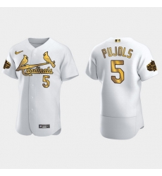 Men St.Louis Cardinals Albert Pujols 2022 Mlb All Star Game White Gold Men Jersey Men St.Louis Cardinals Albert Pujols 2022 Mlb All Star Game White Gold Men Jersey